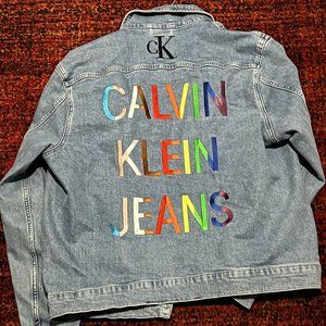 Denim Jacket Calvin Klein Jeans Pride Colors